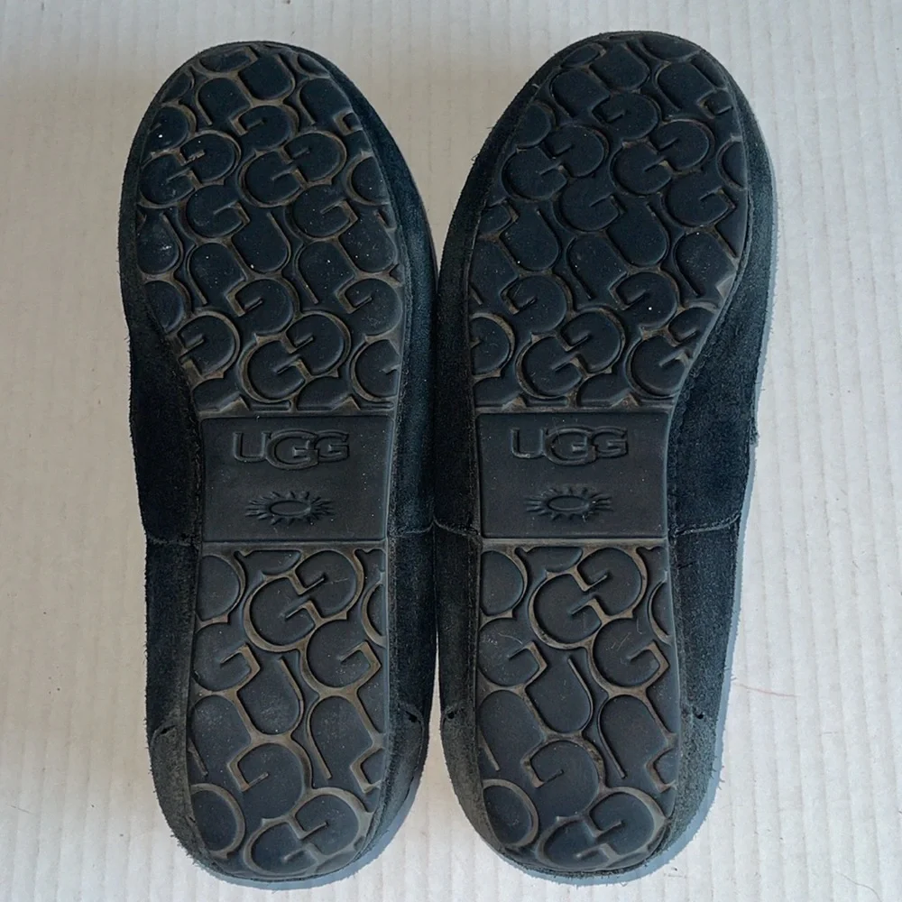UGG Black Alder Faux Shearling Lined Slippers